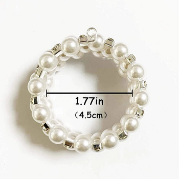4 ΤΕΜ Υψηλής ποιότητας μεταλλικό τρυπάνι Pearls Prapkin Rings Πόρπη για χαρτοπετσέτα για δείπνο διακόσμηση τραπεζιού γάμου Θήκη χαρτοπετσέτας