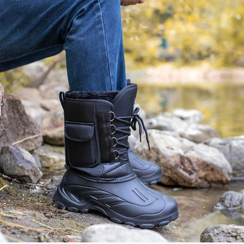 Мъжки ботуши за спорт на открито 2023 Пролетни водоустойчиви обувки за мъже Ботуши за лек дъжд Риболовни ботуши Зимни ботуши за сняг Нови работни ботуши
