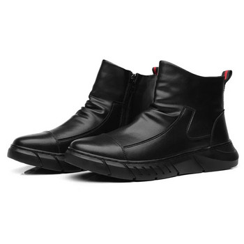 Ανδρικές μπότες Chelsea Autumn Slip-on Αδιάβροχες μπότες ρετρό μαύρες ανδρικές μπότες μόδας Παπούτσια μοτοσυκλέτας Plus Size 48