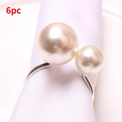 6/12 τμχ Σταυρός 2-κύκλων Απλοί μεταλλικοί κρίκοι χαρτοπετσέτας Χρυσή θήκη για χαρτοπετσέτα Τραπεζομάντηλο Μεταλλική θήκη για διακόσμηση τραπεζιού γάμου