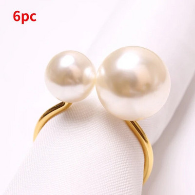 6/12 τμχ Σταυρός 2-κύκλων Απλοί μεταλλικοί κρίκοι χαρτοπετσέτας Χρυσή θήκη για χαρτοπετσέτα Τραπεζομάντηλο Μεταλλική θήκη για διακόσμηση τραπεζιού γάμου