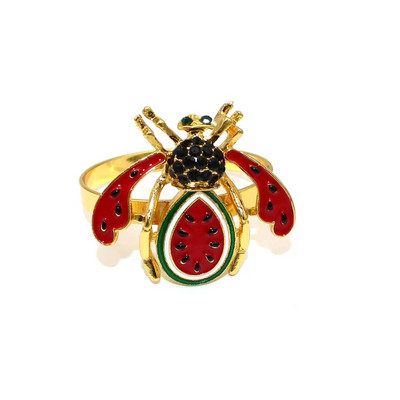 6Gb Dragonfly salvešu gredzens metāla kukaiņu salvešu turētājs kāzu dzimšanas dienai Valentīna dienai Ziemassvētku vakariņu galda dekors ERE104