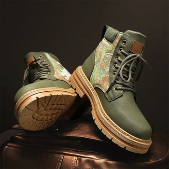 Walking Martin Boots for Men Outdoor Boots Луксозни марки Мъжки боти до глезена Есен Зима Нови високи ежедневни обувки Класически дизайн