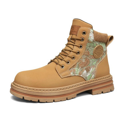 Pastaigas Martin zābaki vīriešiem Āra zābaki Luksusa zīmoli Vīriešu puszābaki rudens ziema Jauni augstas augšdaļas ikdienas apavi Klasisks dizains