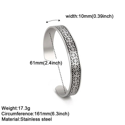 Βραχιόλι με κόμπο μαγισσών Βραχιόλια βραχιόλια από ανοξείδωτο ατσάλι Βίκινγκ ανδρικό βραχιόλι Irish Celtics Trinity Amulet Talisman Vintage Αντρικό κόσμημα