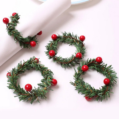 4GAB galda salvešu gredzens, Ziemassvētku eglītes salvešu sprādze, dimanta briežu rokdarbu turētājs ar rokām darināti ballīšu piederumi Ziemassvētku dekorēšanai