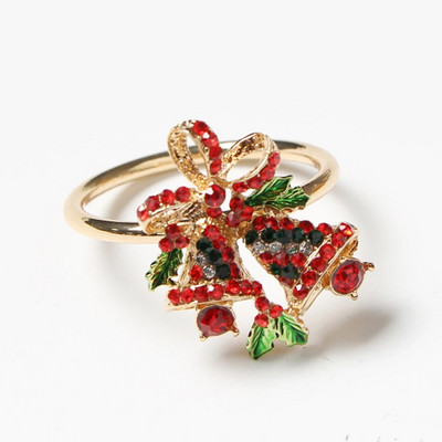 4GAB galda salvešu gredzens, Ziemassvētku eglītes salvešu sprādze, dimanta briežu rokdarbu turētājs ar rokām darināti ballīšu piederumi Ziemassvētku dekorēšanai