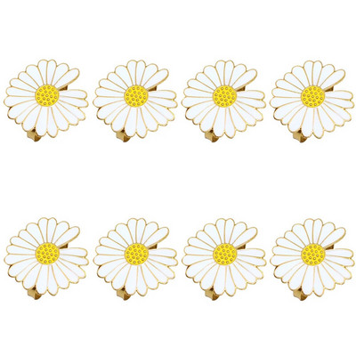 8Gb Red Bowknot salvešu gredzeni Butterfly Daisy ziedu salvešu turētājs Pateicības Ziemassvētku kāzu ballītes galda dekorēšanai HWE30