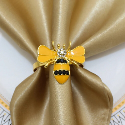 8Gb Red Bowknot salvešu gredzeni Butterfly Daisy ziedu salvešu turētājs Pateicības Ziemassvētku kāzu ballītes galda dekorēšanai HWE30