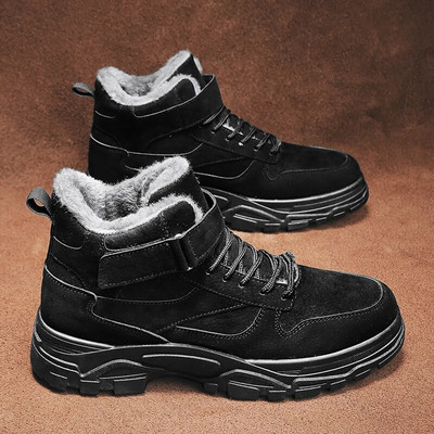 Silti sniega zābaki Vīriešu ikdienas zābaki Vīriešu ziemas apavi vīriešiem āra potītes pārgājienu apavi Vīriešu militārie vīriešu darba apavi Apavi