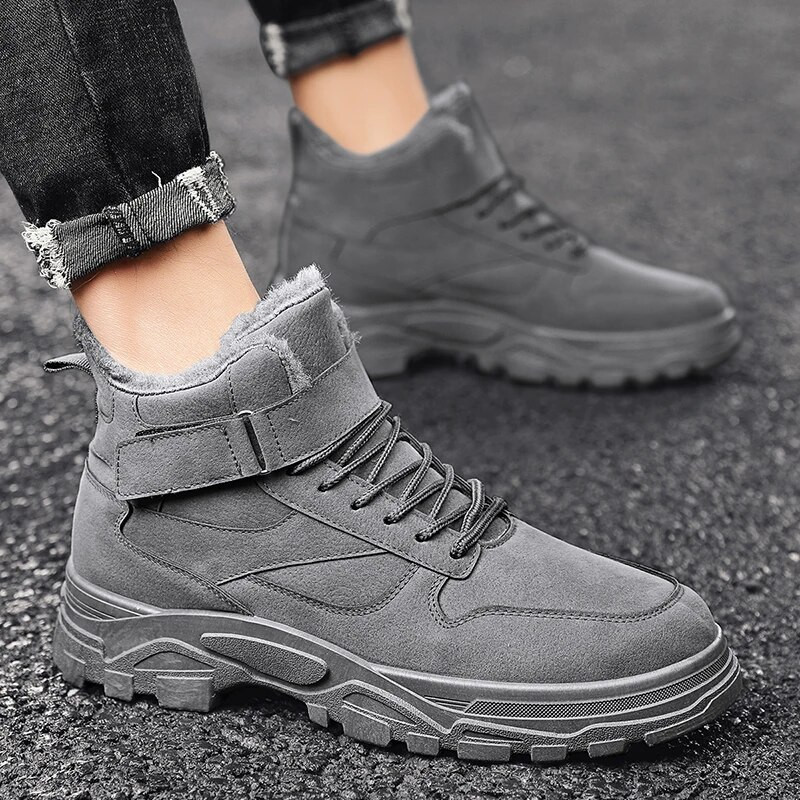 Silti sniega zābaki Vīriešu ikdienas zābaki Vīriešu ziemas apavi vīriešiem āra potītes pārgājienu apavi Vīriešu militārie vīriešu darba apavi Apavi