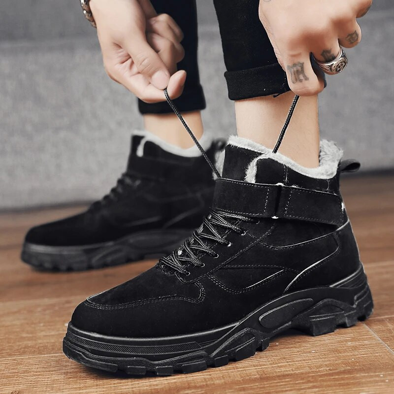 Silti sniega zābaki Vīriešu ikdienas zābaki Vīriešu ziemas apavi vīriešiem āra potītes pārgājienu apavi Vīriešu militārie vīriešu darba apavi Apavi