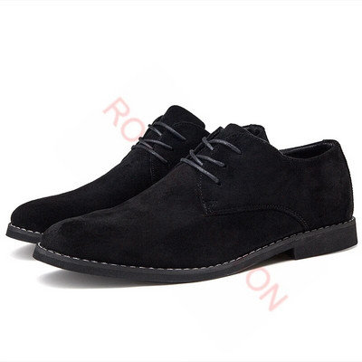 Divat Cipők Sárga Chelsea csizma Férfi Kényelem Ruha Csizmák Férfi Üzleti Cipők Férfi Velúr Bőr Cipők Zapatos Hombre Boo Boo