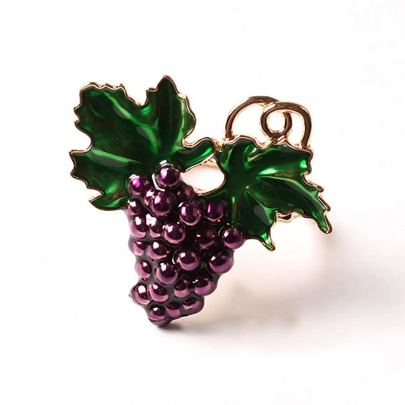 2Gb Salvešu gredzens atsvaidzinošs pusdienu galda piederumi Vasaras purpursarkano vīnogu salvešu turētājs svētku vakariņu ballītes dekorēšanai Galda dekors