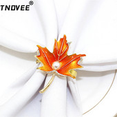 8Gb Pateicības salvešu gredzeni Kļavu lapu salvešu gredzenu turētāji rudens mājas svētku vakariņām kāzu ballīšu galda dekors ERE27