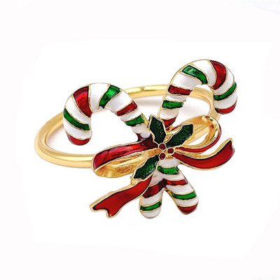 6Gb Ziemassvētku cimdi salvešu gredzeni, turētāji auduma salvetēm, galda salvete Kāzu pieņemšanas banketu dzimšanas dienas svinības