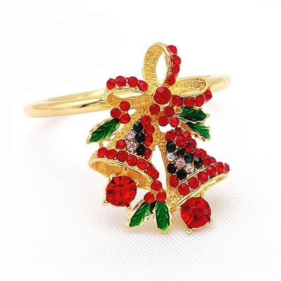 6Gb Ziemassvētku cimdi salvešu gredzeni, turētāji auduma salvetēm, galda salvete Kāzu pieņemšanas banketu dzimšanas dienas svinības