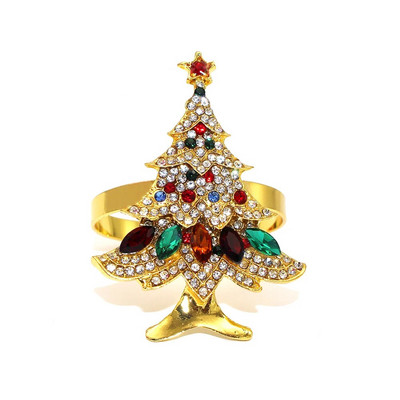 6Gb Ziemassvētku cimdi salvešu gredzeni, turētāji auduma salvetēm, galda salvete Kāzu pieņemšanas banketu dzimšanas dienas svinības