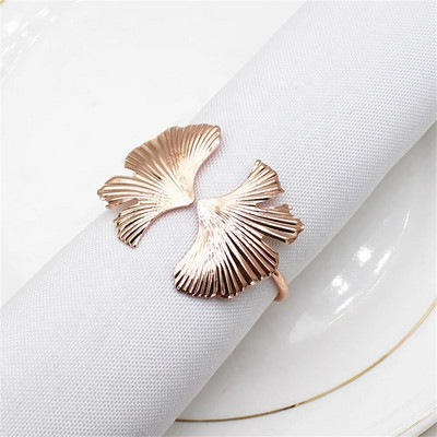 6 τμχ Φύλλα Δαχτυλίδι για χαρτοπετσέτα Χριστουγεννιάτικα δαχτυλίδια χαρτοπετσέτας Πράσινα φύλλα Θήκες για χαρτοπετσέτες Σερβιέτ Πόρπες Διακόσμηση τραπεζαρίας Γιορτινή διακόσμηση