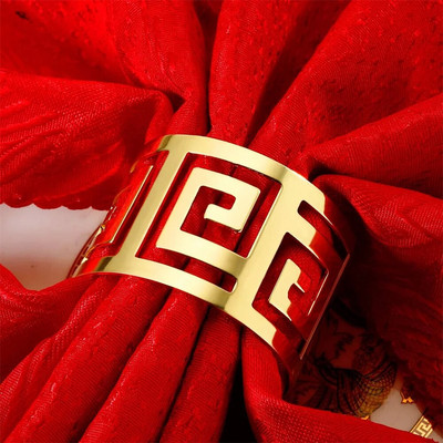 4Gb dobi ziedu salvešu gredzenu turētāji Sudraba salvešu gredzeni kāzu ballītēm svētku banketiem Ziemassvētku vakariņu galda dekors