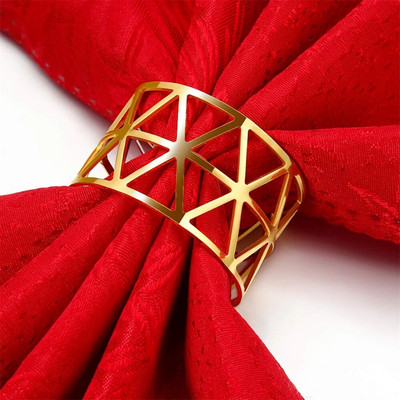 4Gb dobi ziedu salvešu gredzenu turētāji Sudraba salvešu gredzeni kāzu ballītēm svētku banketiem Ziemassvētku vakariņu galda dekors