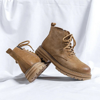 Ανδρικές μπότες Chelsea υψηλής ποιότητας μπότες αστραγάλου για άντρες Μοντέρνες μπότες μοτοσικλέτας Ανδρικές μπότες εργασίας πεζοπορίας