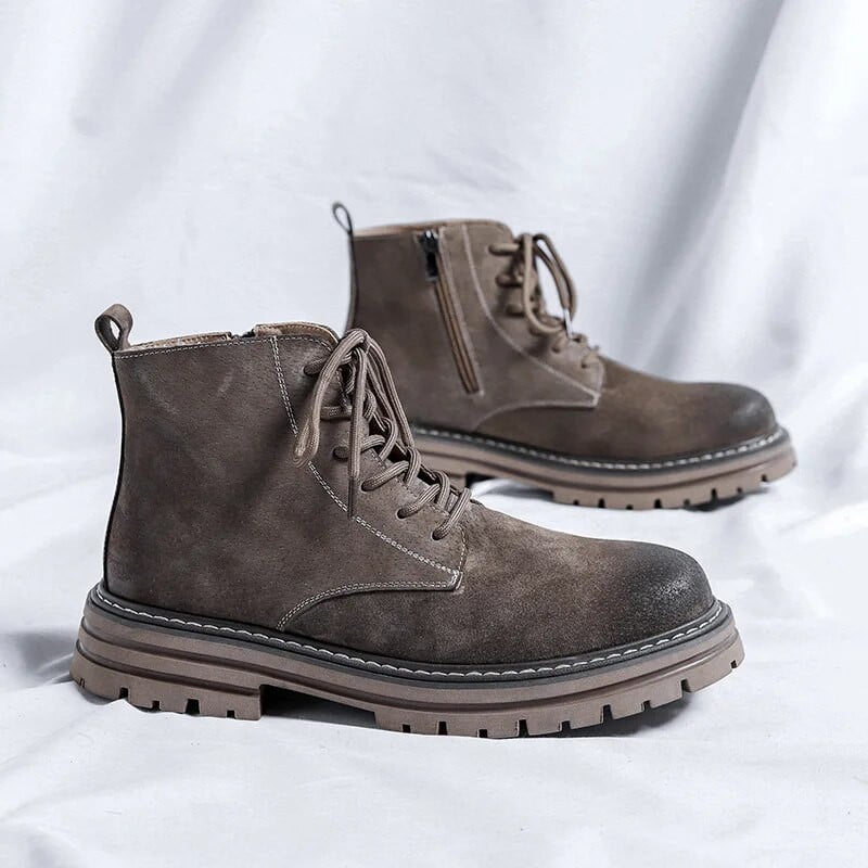 Kiváló minőségű férfi Chelsea csizma  férfi bokacsizma Divatos motoros csizma Magas szárú túramunkák alkalmi férfi csizmák