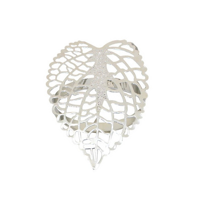 6 τμχ Πράσινα φύλλα δαχτυλίδια χαρτοπετσέτας Μεταλλική χρυσή θήκη για χαρτοπετσέτα Επιτραπέζια δαχτυλίδια για τραπεζαρία Χριστουγεννιάτικο πάρτι γάμου ERL02