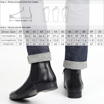 Chelsea Boots Ανδρικά φερμουάρ Μάρκα 2023 Κλασικές άνετες δερμάτινες μπότες μόδας #213