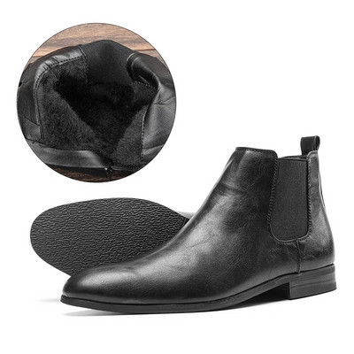 Chelsea Boots vīriešu rāvējslēdzēji 2023. gada klasiski ērti, moderni ādas zābaki #213