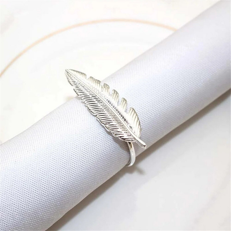 12 bucăți de inele de șervețel din aur cataramă pentru șervețele din frunze pentru Paște, Ziua Recunoștinței, decorațiuni de nuntă, suporturi metalice pentru șervețele, decor de masă ERL06