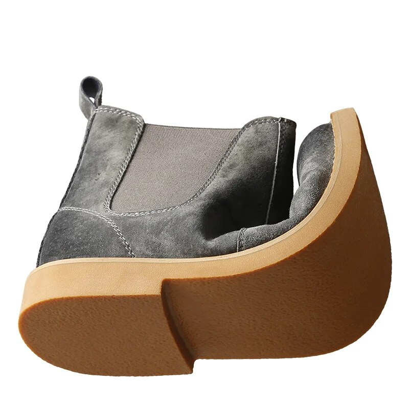 Maden ανδρικά πολυτελή επώνυμα σχεδιαστής αυθεντικές δερμάτινες μπότες Chelsea Μόδα βρετανικού στυλ Χειμώνας 2023