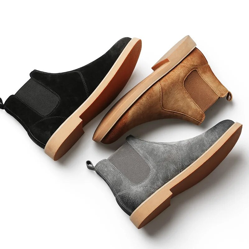 Maden ανδρικά πολυτελή επώνυμα σχεδιαστής αυθεντικές δερμάτινες μπότες Chelsea Μόδα βρετανικού στυλ Χειμώνας 2023