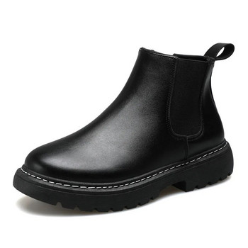 Μόδα Φθινοπωρινές και Χειμερινές Ανδρικές Κοντές Μπότες Trend Casual Παπούτσια Δερμάτινες μπότες Στρατιωτικές Μπότες Ανδρικά Δερμάτινα Παπούτσια Chelsea Boots