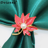 8Gb Kļavu lapu salvešu gredzeni rudens Pateicības dienai Woodland Birthday Baby Shower Lauku stila kāzu ballīšu rotājumi HWH204