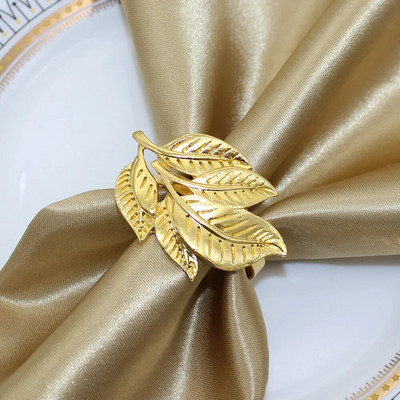 8Gb Kļavu lapu salvešu gredzeni rudens Pateicības dienai Woodland Birthday Baby Shower Lauku stila kāzu ballīšu rotājumi HWH204