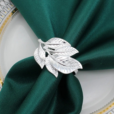 8Gb Kļavu lapu salvešu gredzeni rudens Pateicības dienai Woodland Birthday Baby Shower Lauku stila kāzu ballīšu rotājumi HWH204