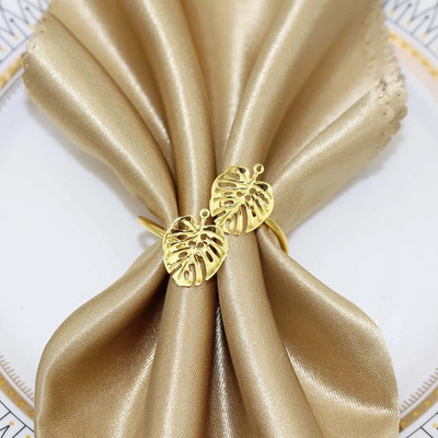 8Gb Kļavu lapu salvešu gredzeni rudens Pateicības dienai Woodland Birthday Baby Shower Lauku stila kāzu ballīšu rotājumi HWH204