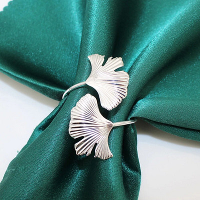 8Gb Kļavu lapu salvešu gredzeni rudens Pateicības dienai Woodland Birthday Baby Shower Lauku stila kāzu ballīšu rotājumi HWH204