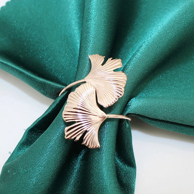 8Gb Kļavu lapu salvešu gredzeni rudens Pateicības dienai Woodland Birthday Baby Shower Lauku stila kāzu ballīšu rotājumi HWH204