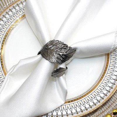 8Gb Kļavu lapu salvešu gredzeni rudens Pateicības dienai Woodland Birthday Baby Shower Lauku stila kāzu ballīšu rotājumi HWH204