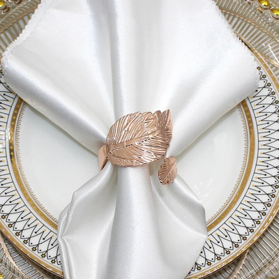 8Gb Kļavu lapu salvešu gredzeni rudens Pateicības dienai Woodland Birthday Baby Shower Lauku stila kāzu ballīšu rotājumi HWH204