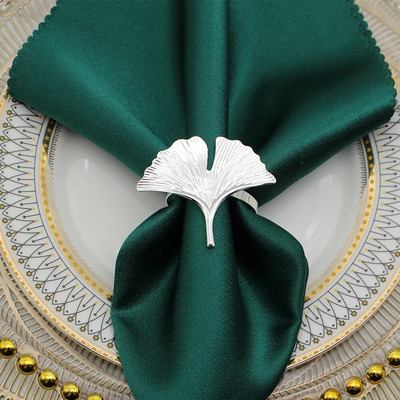 8Gb Kļavu lapu salvešu gredzeni rudens Pateicības dienai Woodland Birthday Baby Shower Lauku stila kāzu ballīšu rotājumi HWH204