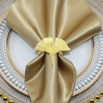 8Gb Kļavu lapu salvešu gredzeni rudens Pateicības dienai Woodland Birthday Baby Shower Lauku stila kāzu ballīšu rotājumi HWH204