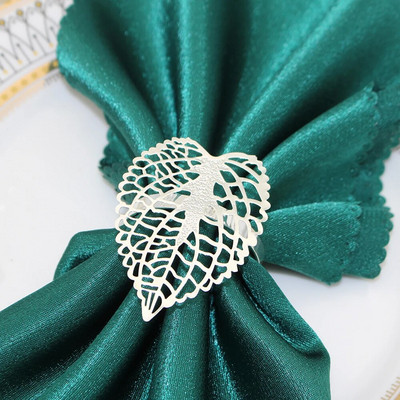 8Gb Kļavu lapu salvešu gredzeni rudens Pateicības dienai Woodland Birthday Baby Shower Lauku stila kāzu ballīšu rotājumi HWH204