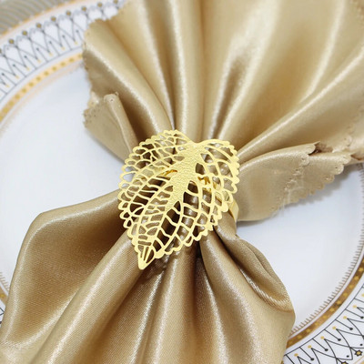 8Gb Kļavu lapu salvešu gredzeni rudens Pateicības dienai Woodland Birthday Baby Shower Lauku stila kāzu ballīšu rotājumi HWH204