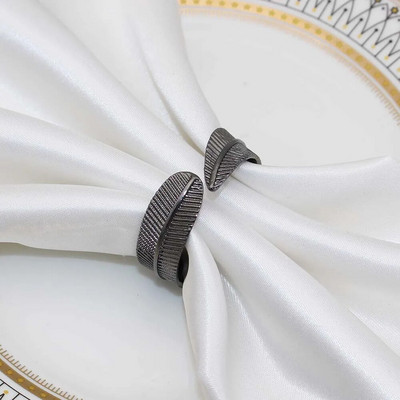 8Gb Kļavu lapu salvešu gredzeni rudens Pateicības dienai Woodland Birthday Baby Shower Lauku stila kāzu ballīšu rotājumi HWH204