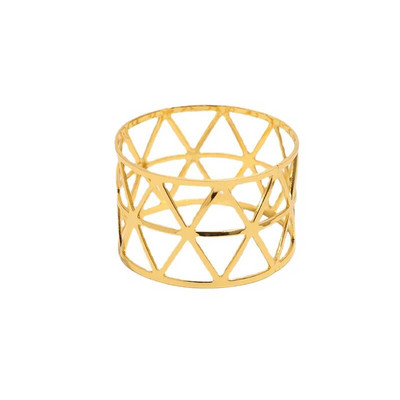 6gab Zelta gredzenu salvešu turētāji Metāla salvešu turētāji galda dekorēšanai Ziemassvētku kāzu ballītei Pateicības salvete sprādzes