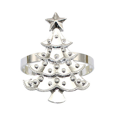 6Gb Zeķes formas salvešu gredzeni Zelta Ziemassvētku salvešu turētājs galda klāšanai Dzimšanas diena Lieldienas Rudens Pateicības kāzas De ERC113