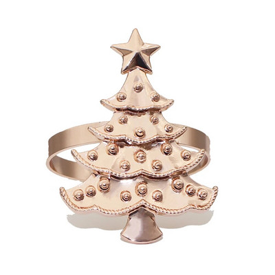 6Gb Zeķes formas salvešu gredzeni Zelta Ziemassvētku salvešu turētājs galda klāšanai Dzimšanas diena Lieldienas Rudens Pateicības kāzas De ERC113